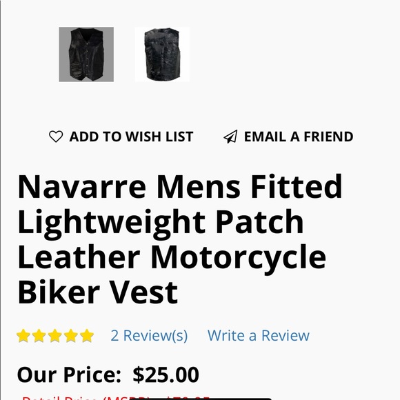 Biker Vest - Picture 3 of 3